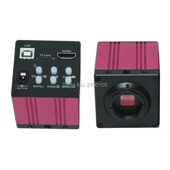 HD 1080P USB Skaitmeninis Pramonės Video Apžiūra Mikroskopu Fotoaparato HDMI Nustatyti TF Kortelę Vaizdo įrašymo + 130X C-MOUNT Priartinimo Objektyvas