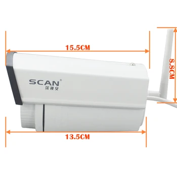 HD 960P Kulka Balta IP Kamera, Wifi, 1.3 mp Belaidžio Seurveillance Saugumo Lauko CMOS Infraraudonųjų spindulių Naktinio Matymo ping Karšto