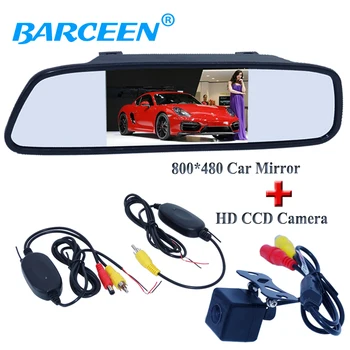 HD ccd automobilio galinio vaizdo kamera 170 kampas +4.3