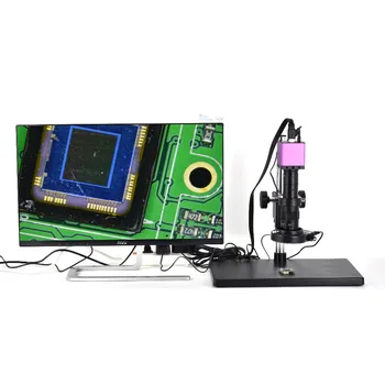 HDMI 1080P HD 60FPS Skaitmeninės Pramonės Video Apžiūra Mikroskopu Nustatyti Fotoaparato SD Kortelės, Vaizdo įrašymas + 180X C-mount Objektyvas