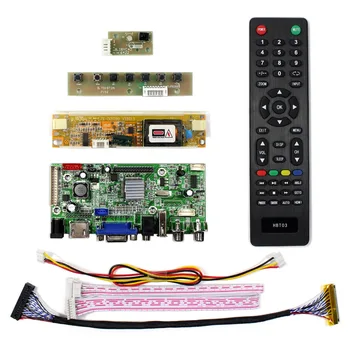 HDMI+VGA+2AV+USB+Audio LCD Controller Board for 17inch 1440x900 B170PW07 N170C2 LP171WP5 LM171W02-TLB2 LCD Screen