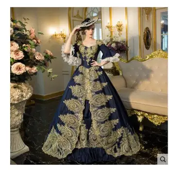 Helovinas Viduramžių karalienė cosplay kostiumas Suknelė Renesanso Nėrinių Suknelė Iki Derliaus Gotikos Moterų ragana Cosplay Suknelės Retro Suknelė