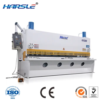 Hidrauliniai NC arba CNC giljotinos plieno skardos pjovimo mašina 6-40 mm storio