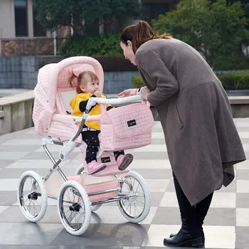 HK Europoje kūdikio vežimėlis dviejų būdas Sumažinti vibracijos vežimėlio prabanga aukšto profilio BB vežti naujagimį skėtis krepšelį