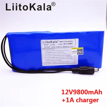 HK LiitoKala 12 V 9800 mAh DC 12 V, 12,6 V, Super Baterija Recarregavel ES/JAV plug power adapter VAIZDO vaizdo kamera Baterija