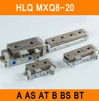 HLQ MXQ8-20 SMC Type MXQ Pneumatic Slinder Cylinder MXQ8-20A 20AS 20AT 20B Air Slide Table Double Acting 8mm Bore 20mm Stroke