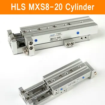 HLS MXS8-20 SMC Type MXS series Cylinder MXS8 20A 20AS 20AT 20B Air Slide Table Double Acting 8mm Bore 20mm Stroke