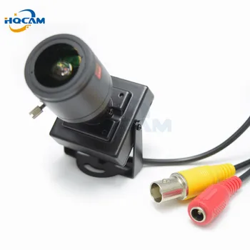 HQCAM 900tvl Varifocal Lens Mini Kamera 2.8-12mm Reguliuojamas Objektyvas 1/3