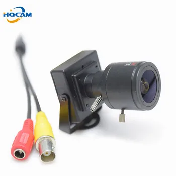 HQCAM 900tvl Varifocal Lens Mini Kamera 2.8-12mm Reguliuojamas Objektyvas 1/3