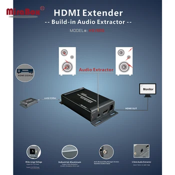 HSV891 (1 Siųstuvas ir 6 Imtuvai ) 1080P 150m HDMI extender 