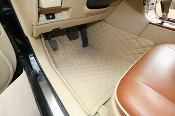 HZHZQX Užsakymą specialių automobilių grindų kilimėlis Toyota Crown Alphard Hiace Land Cruiser Prado Tundra FJ Cruiser 5seats vandeniui kilimas