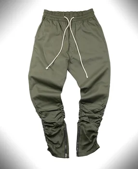 HZIJUE justin bieber Black/Green/Grey/ khaki side zipper harem pants men jogger mens jumpsuit club wear chinos