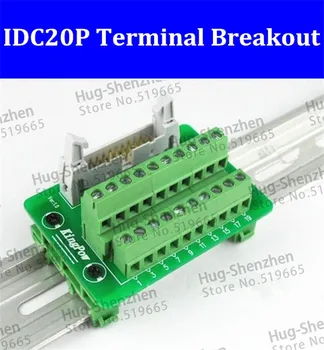 IDC20P IDC 20 Pin Male Jungtis, 20P Gnybtų Bloko Breakout Valdybos Adapteris PLC 
