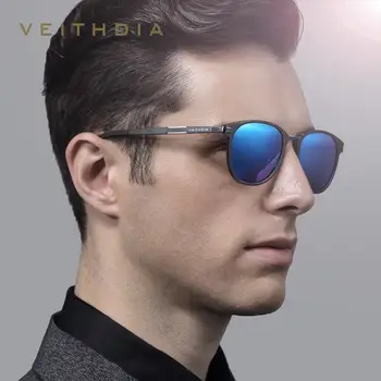 Iki 2017 m. Vasaros VEITHDIA Poliarizuota Vintage Retro Akiniai nuo saulės Vyrams, Prekės ženklo Dizaineris Moterims Saulės Akiniai gafas oculos de sol masculino 6680
