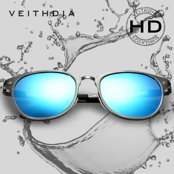 Iki 2017 m. Vasaros VEITHDIA Poliarizuota Vintage Retro Akiniai nuo saulės Vyrams, Prekės ženklo Dizaineris Moterims Saulės Akiniai gafas oculos de sol masculino 6680
