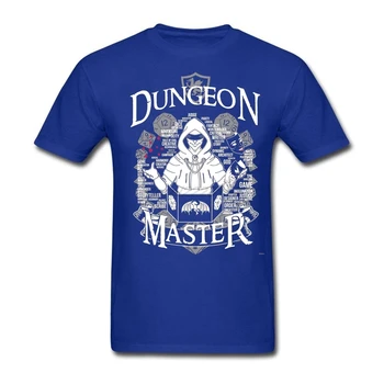 Ilgai Komandos Marškinėliai Vyrams Boutique Tee su Dungeon Master Spausdinti Marškinėliai Suaugusiųjų Plius Dydis