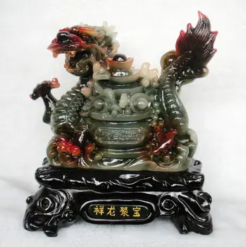 Ilgai Yi lobis dragon Zhaocai dervos imitacija Yuxiang transporto amatų dovana