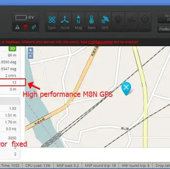 INAV F3 Deluxe Skrydžio Valdymo Kompasas Baro OSD M8N GPS Nustatyti Integruotas Barometras Elektroninis Kompasas Nustatyti Aukštą Fiksuotą Tašką FPV