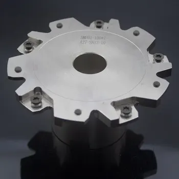 Indexable milling cutter Match insert XSEQ1204 Side and face milling cutter disc PT02.12A27.100.10.H7/SMP01-100X7-A27-SN12-10