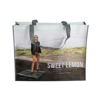 Individualizuotos Reklamos krepšys PET neaustinių nešti maišą su šilumos perdavimo spausdinimo