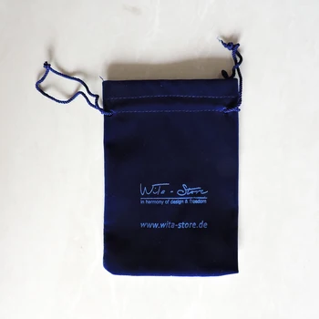 Individualų atspausdintas logotipas dovana aksomo maišelį su raišteliu/papuošalai mažosioms dovanų maišelis