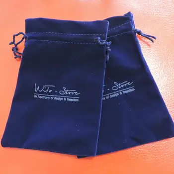 Individualų atspausdintas logotipas dovana aksomo maišelį su raišteliu/papuošalai mažosioms dovanų maišelis