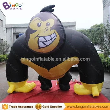 Individualų dekoratyvinis 2,5 metrų milžinas pripučiami beždžionių gorilos reklamos susprogdinti orangutan kopijos rodyti žaislai