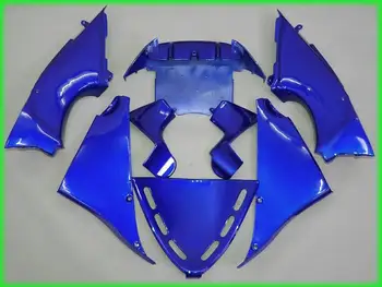 Injekcijos litų plastiko lauktuvės komplektas Kawasaki ZX12R 02 03 04 mėlyna purvasargiai ZX12R 2002-2004 m. (+ bako dangtelio) TY12
