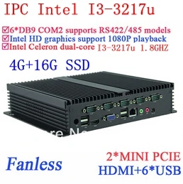 Intel Core i3 Mini Gigabit Ethernet NM70 6 6 USB, COM 4 G RAM 16 G VSD WIN7, WIN8 LINUX 7* 24 valandos