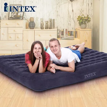 INTEX Geros kokybės 2-3 asmuo, 137*191*22cm stiprus comfortalbe pripučiamas kilimėlis sofa-lova su elektriniu siurbliu