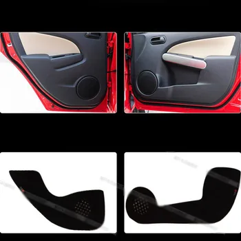 Ipoboo 4pcs Audinio Durų Apsaugos Kilimėliai Anti-kick Dekoratyvinės Pagalvėlės Mazda 2