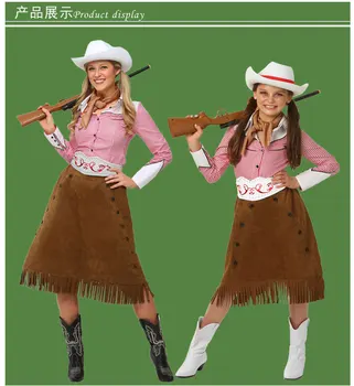IREK mergina suaugusiųjų rodeo cowgirl klasikinis kostiumas Helovyno cosplay kostiumų karnavalas festivalių prabangos kokybės