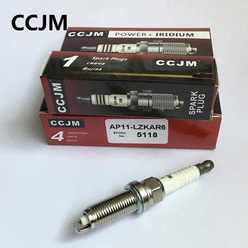 Iridium spark plug 4pcs/lot original AP11-LZKAR6 5118 CCJM for versal sentral frontier car candle LZKAR6AP-11 22401-ED815