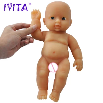 IVITA 11.8 colių/1.2 kg Mergina Aukštos Kokybės Silikono Lėlės Reborn viso Kūno Kūdikis Gyvas Su Drabužiais Tikroviška Silicio Dink Šeimos Žaislai