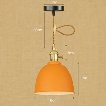 IWHD Geležies Lamparas Derliaus Lempa LED Pakabukas Šviesos Retro Stiliaus Loft Pramonės, Apšvietimo Lempos Kabo Virtuvėje, Namų Apšvietimas