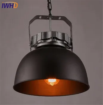 IWHD Loft Stiliaus Geležies Derliaus Pakabukas Šviesos Armatūra RH Edison Pramonės Lempos Valgomasis Kabinti Droplight Patalpų Apšvietimas