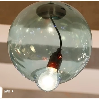 IWHD Stiklo Kamuolys Kabo LED Lempos Šiuolaikinės Kūrybos Spalva, Pakabukas Žiburiai Kambarį Hanglamp Miegamasis Baro, Šviestuvas, Pakabos