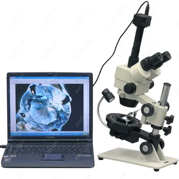Išplėstinė Perlas Perlas Mikroskopu--AmScope Prekių 3,5 X-90X Advanced Perlas Perlas Mikroskopas + 10MP Kamera