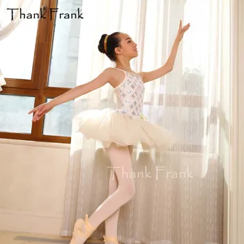 Išsiuvinėti China Camisole Baleto Tutu Suknelė Mergaitėms Suaugusiųjų Gėlė Kostiumų Ačiū Frank C47