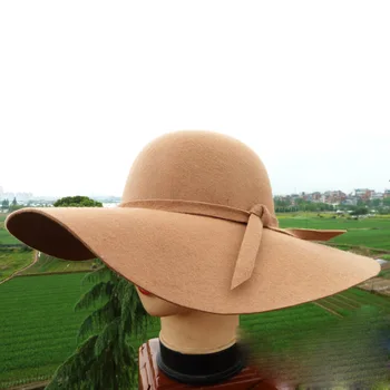 Išskirtinį dizainą anti-Ultravioletinių spindulių skrybėlę moterims vasaros mados plačią skrybėlę grynas elegantiškas saulės skrybėlę atsitiktinis paplūdimio skrybėlę