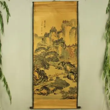 Išskirtinį Kinijos Antikos kolekcija Imitacija senovės Dong Qichang Tilto Nuotrauką