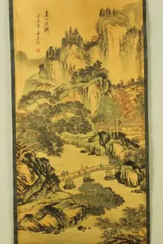 Išskirtinį Kinijos Antikos kolekcija Imitacija senovės Dong Qichang Tilto Nuotrauką