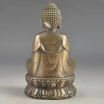 Išskirtinį Kinijos Palaiminti Kolekcionavimas Vario Amuletas Buddha Sakyamuni Statula