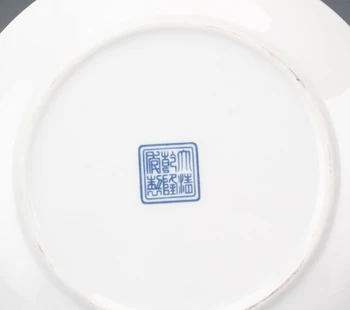 Išskirtinį Kinijos Rankų darbo Mėlynos ir Baltos spalvos Porceliano Plokštės, Dažytos Su Dragon 