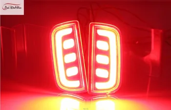 JanDeNing Automobilio LED Galinis Bamperis Rūko Šviesos lempos Reflektorius Stabdžių Žibintai Honda Civic 2016~2017+