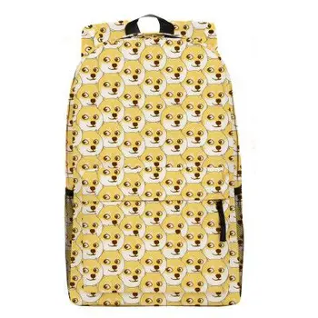 Japanese Style Shiba Inu Canvas Backpack Student Cute Doge Schoolbag Vintage Notebook Backpack For Girls School 031803