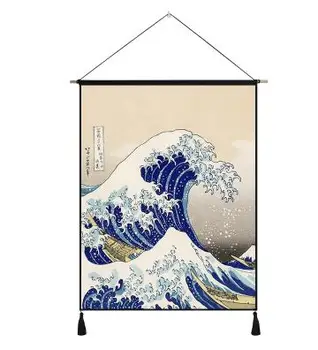 Japonija Ukiyoe Sienos Kabo Gobelenas Lova Manta Jogos Kilimėlis Paplūdimio Antklodė Kempingas Čiužinio Miega Padas