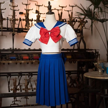 Japonų Anime Sailor Moon Usagi Tsukino Cosplay Kostiumų Moterų Kostiumas Suknelė Komplektus Tiktų Kalėdų Cosplay Suknelės