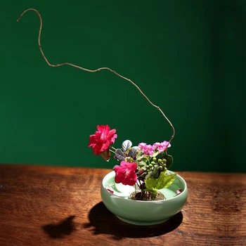 Japonų Stiliaus, Spalvos Jūros Vandens Gėlių Kompozicijų Puodą Ikebana Creative Vandens Patiekalas Vaza Senovinių Namų Dekoro Sultingi Augalai Jardiniere