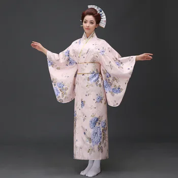 Japonų Tradicinė Suknelė Ilgomis Rankovėmis Moteriška Japonų Kimono Moterų Yukata Šalies Cosplay Kostiumų Japonijos Nacionalinės Skraiste 89